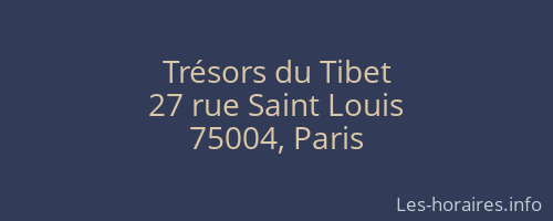 Trésors du Tibet