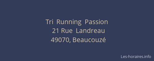 Tri  Running  Passion