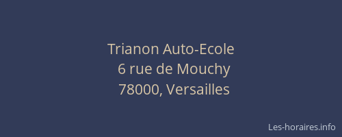 Trianon Auto-Ecole