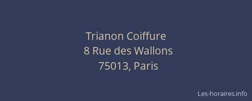 Trianon Coiffure