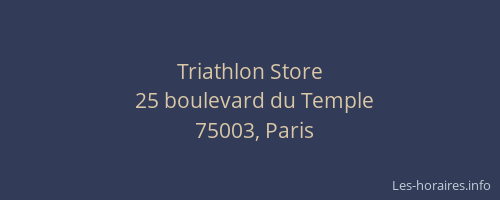 Triathlon Store