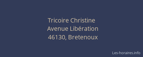 Tricoire Christine