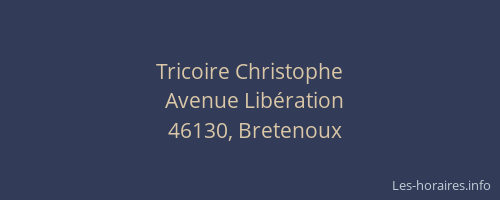 Tricoire Christophe