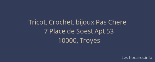 Tricot, Crochet, bijoux Pas Chere