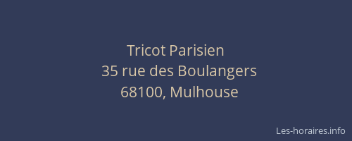 Tricot Parisien