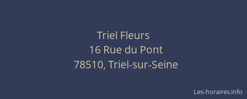 Triel Fleurs