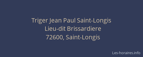 Triger Jean Paul Saint-Longis