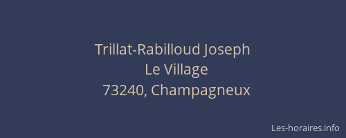 Trillat-Rabilloud Joseph