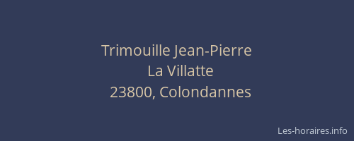 Trimouille Jean-Pierre