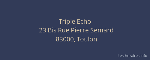 Triple Echo