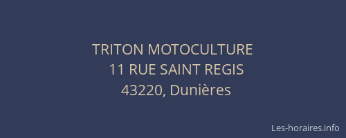 TRITON MOTOCULTURE