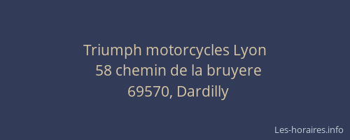 Triumph motorcycles Lyon