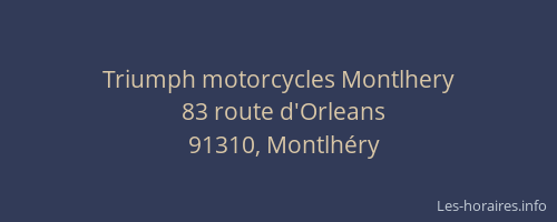 Triumph motorcycles Montlhery