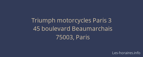 Triumph motorcycles Paris 3