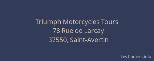 Triumph Motorcycles Tours