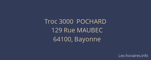 Troc 3000  POCHARD