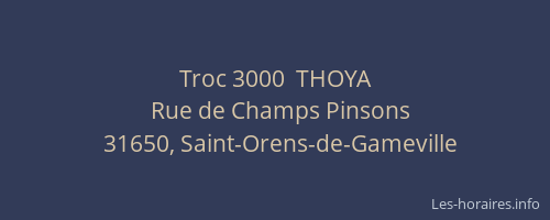 Troc 3000  THOYA