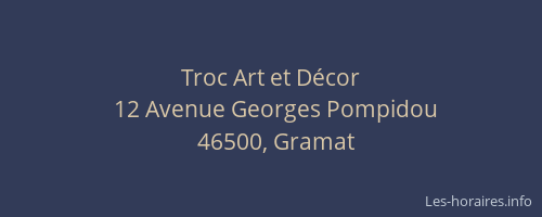 Troc Art et D&eacute;cor
