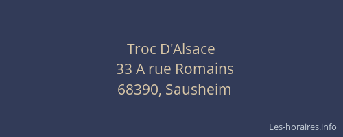 Troc D'Alsace