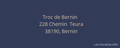 Troc de Bernin
