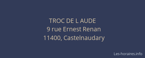 TROC DE L AUDE