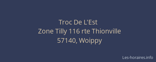 Troc De L'Est