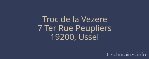 Troc de la Vezere