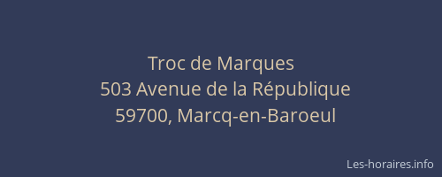 Troc de Marques