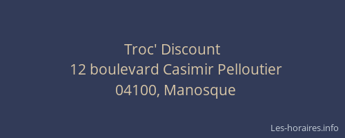 Troc' Discount