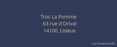 Troc La Pomme
