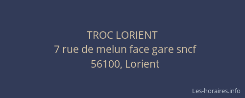 TROC LORIENT