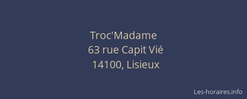 Troc'Madame