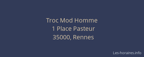 Troc Mod Homme
