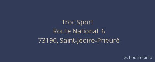 Troc Sport
