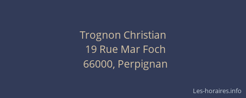 Trognon Christian