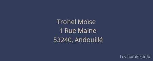 Trohel Mo&iuml;se