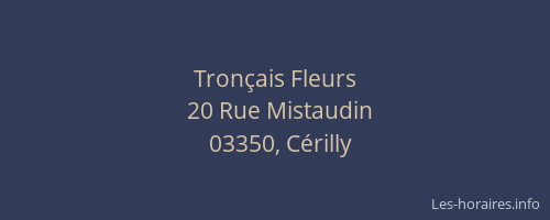 Tronçais Fleurs