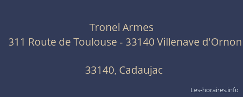 Tronel Armes