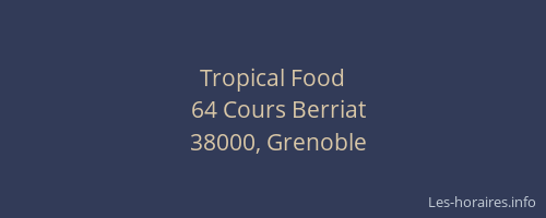 Tropical Food