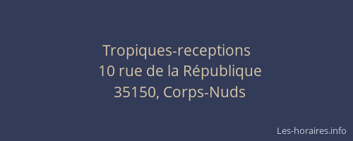 Tropiques-receptions