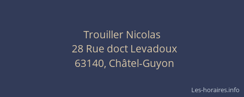 Trouiller Nicolas