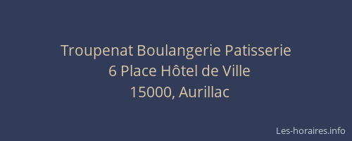Troupenat Boulangerie Patisserie