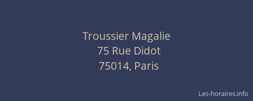 Troussier Magalie