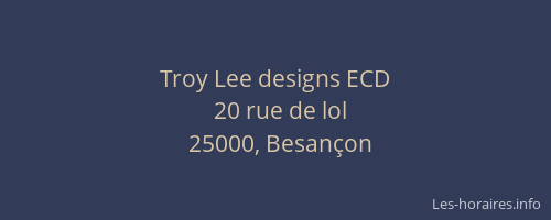 Troy Lee designs ECD