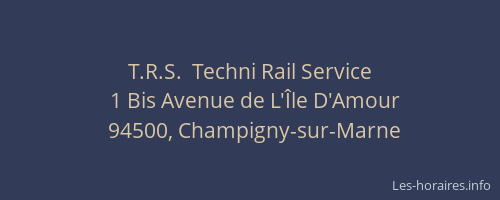 T.R.S.  Techni Rail Service