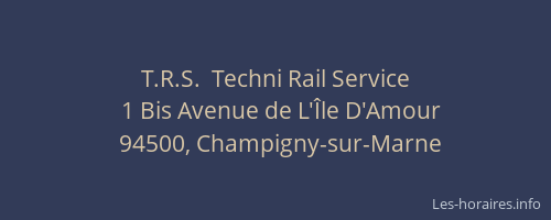 T.R.S.  Techni Rail Service