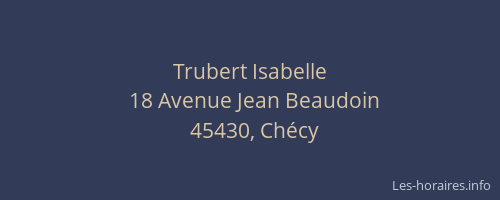 Trubert Isabelle