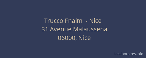 Trucco Fnaim  - Nice
