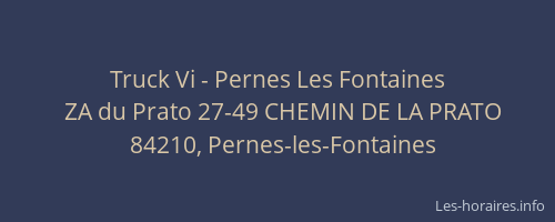 Truck Vi - Pernes Les Fontaines