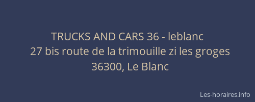TRUCKS AND CARS 36 - leblanc